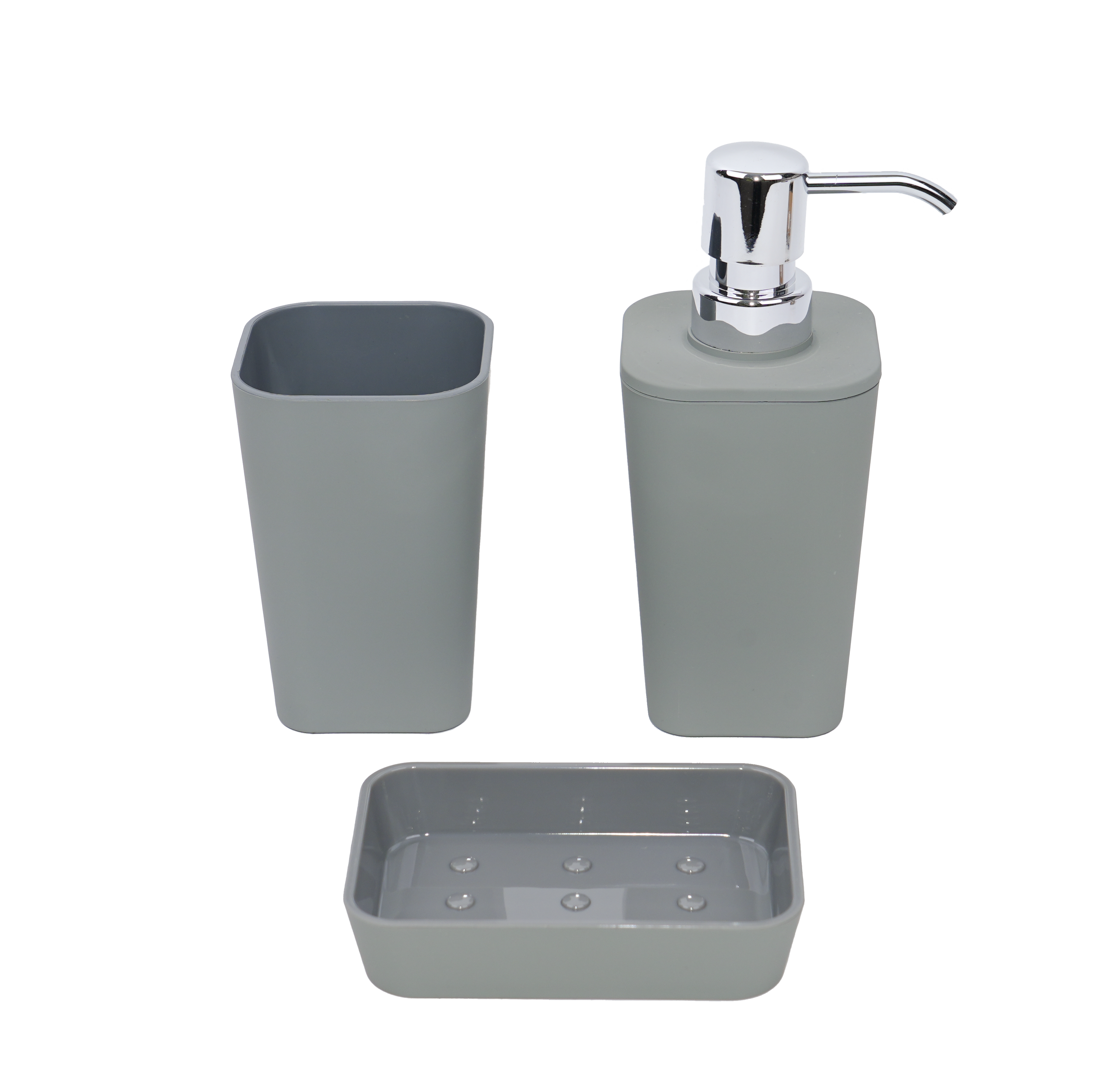 Bathroom Set Plastic Tray Bathroom Wash Set 3 Pieces/卫浴组塑料托盘卫浴洗漱套装三件套