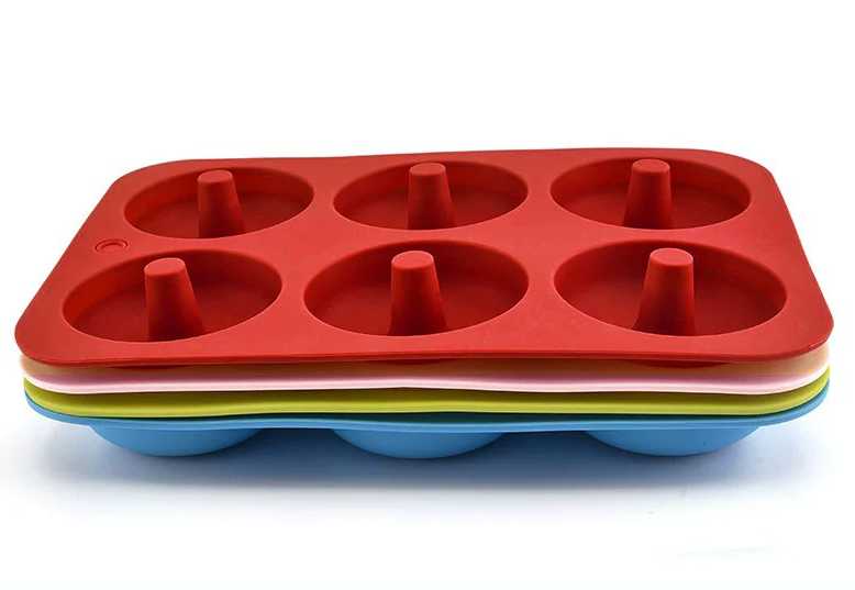 Food Grade Silicone Doughnut Baking Mould/食品级硅胶甜甜圈烘焙模具