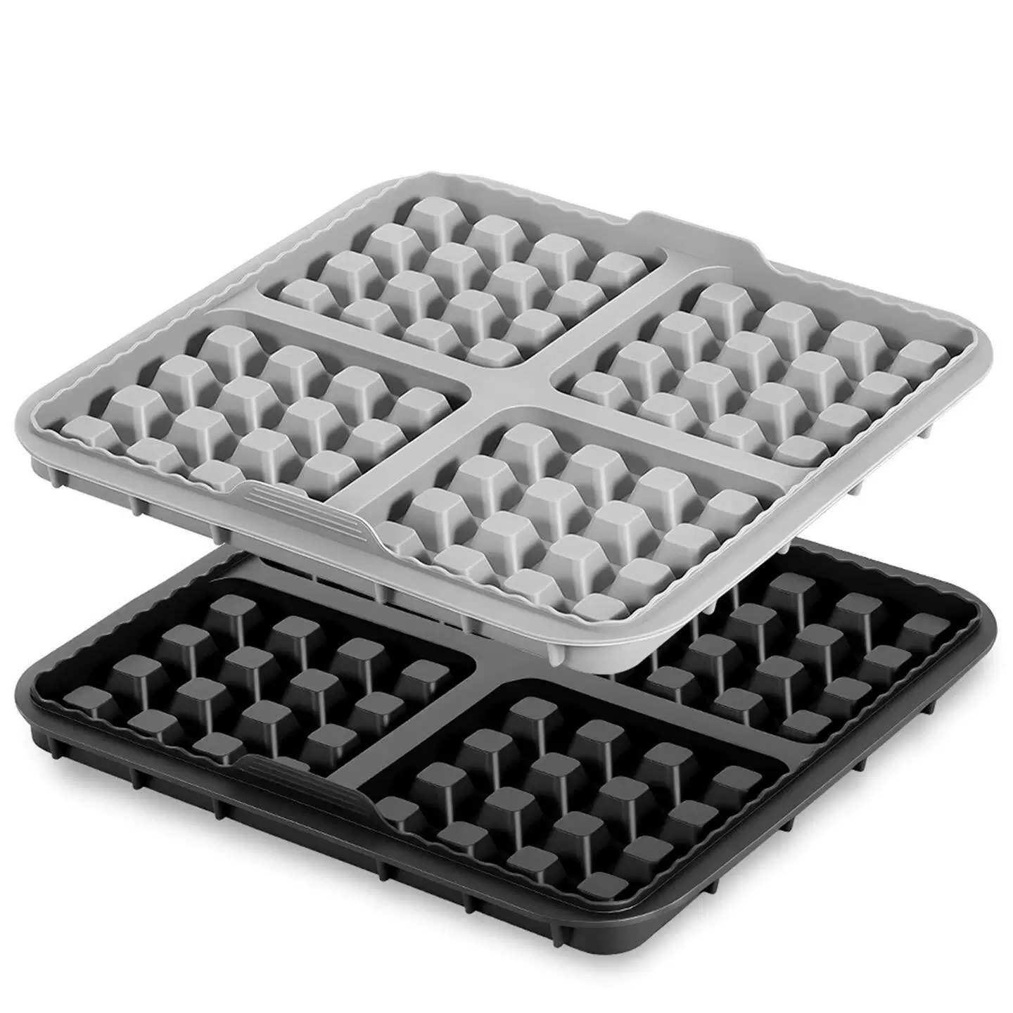 Square Silicone Waffle Mold for Baking/方形硅胶华夫饼蛋糕烤盘模具