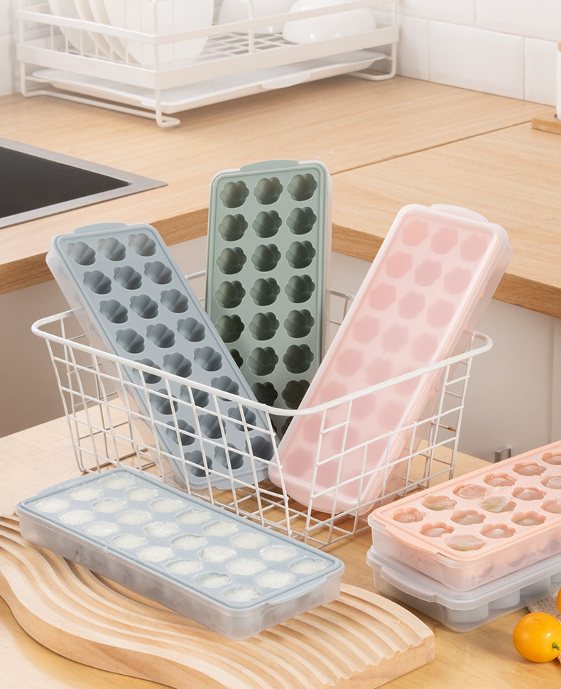24 Grid Food Grade Silicone Ice Tray/24格硅胶冰块模具